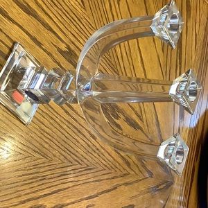Royal Doulton finest Crystal candlestick. In excellent condition, never used.